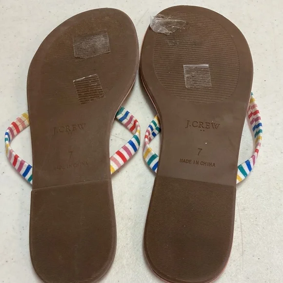 🎊HP🎊J. Crew Colorful Striped Sandals - Picture 4 of 5